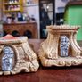Vintage religious virgin and child candleholders Image 6