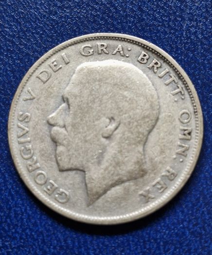United Kingdom 1921 Half Crown - George V 2nd type Silver coin
