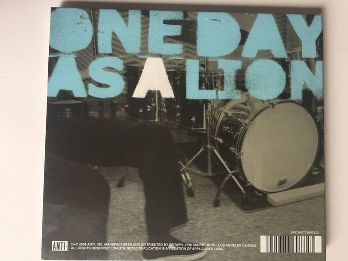 One Day As A Lion [2008] One Day As A Lion (CD Digipack Album)