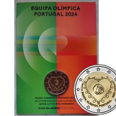 Portugal 2 Euro Base Metals Brilliant Uncirculated Coin 2024 - Portuguese Olympic Team
