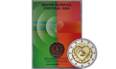 Portugal 2 Euro Base Metals Brilliant Uncirculated Coin 2024 - Portuguese Olympic Team