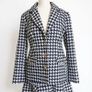 Savida Houndstooth Blazer and Skirt Matching Set, Size S, New Image 2