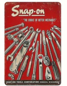 Snap on Tools : Metal Sign