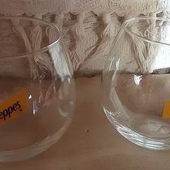 three nice Schweppes glasses