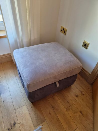 DFS 3-seater couch-power recliner+armchair +footstool