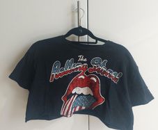 The Rolling Stones cropped top