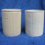 W. P. HARTLEY (jams, marmalades & jellies) - two antique stoneware jars, one with lighthouse imprint (c.1900) Image 3
