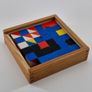 Wood blocks  vintage made in DDR mosaic Image 7