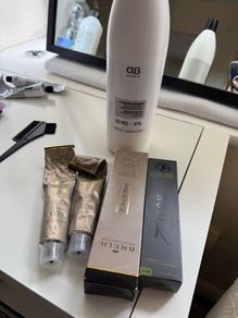 Hair dye and developer