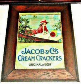 Vintage 'Framed 'Jacobs' Advertisement