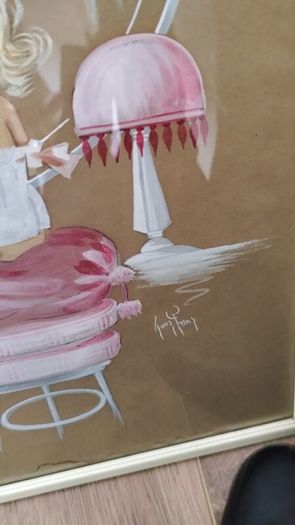Mid Century Kitsch Vintage painting