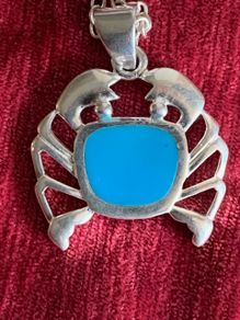 Silver Cancer sign pendant