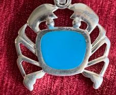 Silver Cancer sign pendant