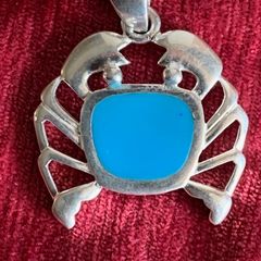 Silver Cancer sign pendant