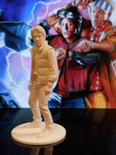3D Printed Marty McFly From Back To The Future Figurine 80s