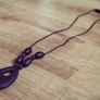 Black teething necklace for babies and parents. Image 2