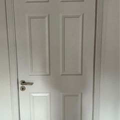 2 x Internal White Hollow-Core Doors 1980mm x 760mm