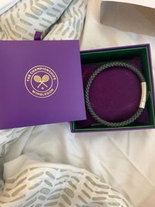 Official Wimbeldon braided leather bracelet