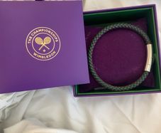 Official Wimbeldon braided leather bracelet