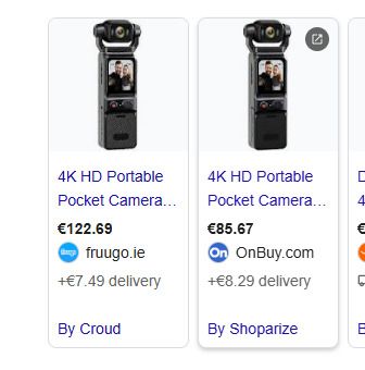 Mini Vlogging Camera, 4K Stabilizer Gimble