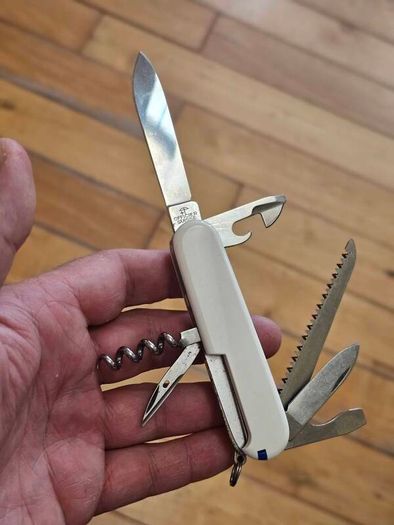 Vintage Victorinox Camper with Modern handles installed 91mm Swiss Army Knife