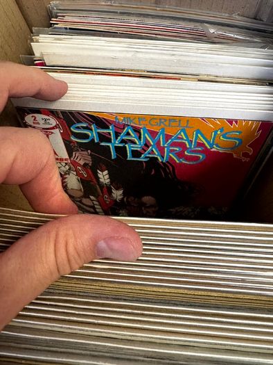 Image Long Comic Box w 275 comics for Sale