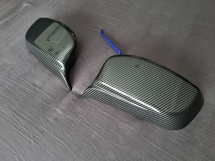 BMW 5 Series E60 E61 M Style Carbon Look Mirror Covers Brand New