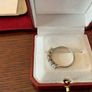 Platinum 5 Stone 1/2 Eternity Diamond  Ring .shared Claw Basket Setting . Diamond Certification And Current Valuation Available . Pm To Discuss Price Image 5