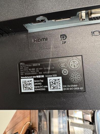 Dell P2419H 24'' full hd Monitor