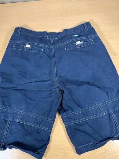 Vintage Quiksilver Surfwear Cargo Jean Shorts Mens Large Blue - Y2K