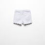 Mango kids girls light blue shorts with scalloped edges Age 4-5 BNWT Image 3
