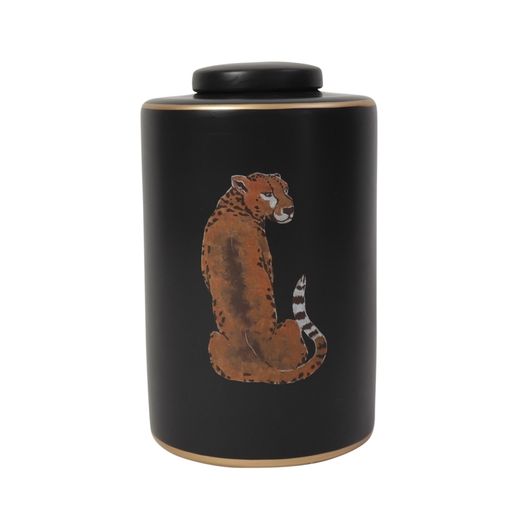 BRAND NEW Porcelain Lidded Vase - Leopold