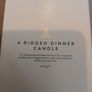 4 x ridged dinner candles Image 3
