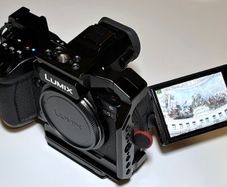 Panasonic LUMIX S5II with Smallrig cage and handle