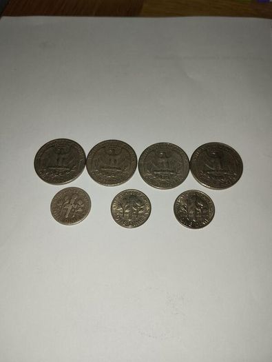 USA coins 1947 to 1980