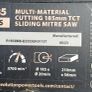 2 year old Evoloution mitre saw - perfect working condition Image 6