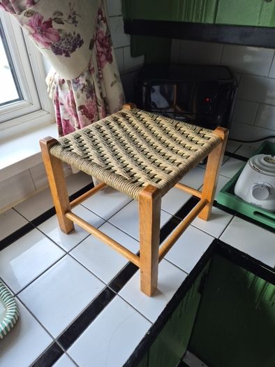 Vintage weave stool