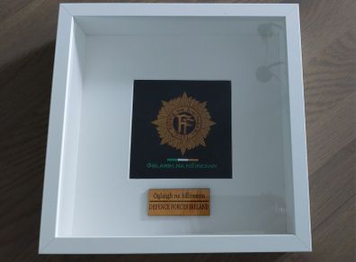 Irish Defence Forces Embroidered FF Badge Picture Frame