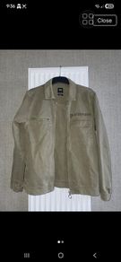 Zara Men's Olive Denim Jacket