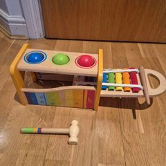 baby hammer toy and xylophone