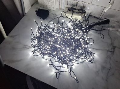 Christmas tree lights: 400 White Ultra Bright Led Chaser Lights