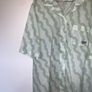 Reebok / Adidas lightweight blouse in sage pattern (M) Image 4
