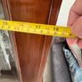 Large Ornate 7ft Wooden Glass Display Cabinet Image 8