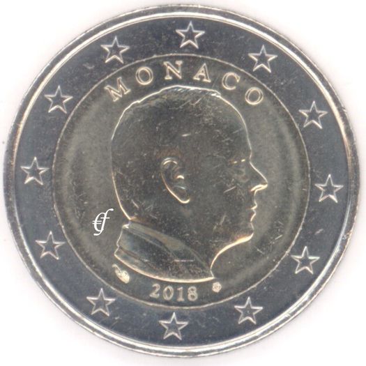2018 Monaco 2 euro coin VF condition