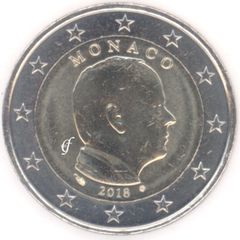 2018 Monaco 2 euro coin VF condition