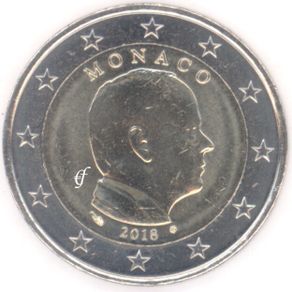 2018 Monaco 2 euro coin VF condition