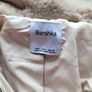 Bershka faux fur hooded jacket in cream Image 5