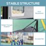 1.55-2.1m Basketball Hoop and Stand w/ Fillable Base, Wheels Image 5