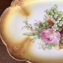 Stunning Large Edwardian Dressing table ceramic Transferware Plate / Tray 14" x10" Image 7