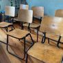 Adult size industrial Mid Century chairs Image 4
